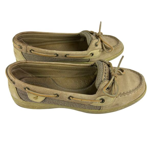 Sperry Top-Sider Angelfish Boat Shoes – Tan Leather, Size 10 - Picture 6 of 8
